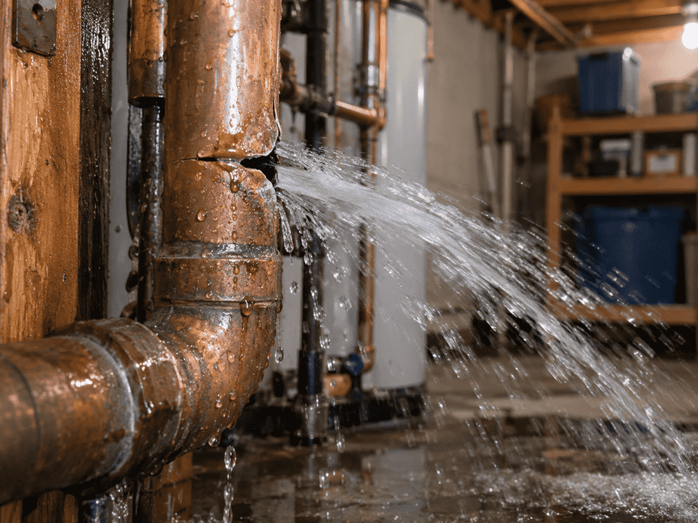 burst pipe repair near me