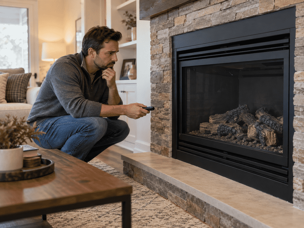 Gas Fireplace Won’t Light? Common Problems and When to Call for Service